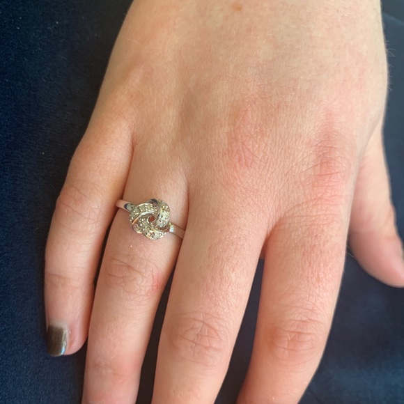 Sterling Silver with Diamond accent rings - $60 each - Picture 2 of 6